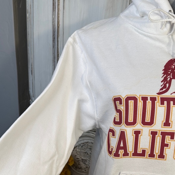 Champion Authentic Sports Apparel White University of Southern California Hoodie - Picture 4 of 8